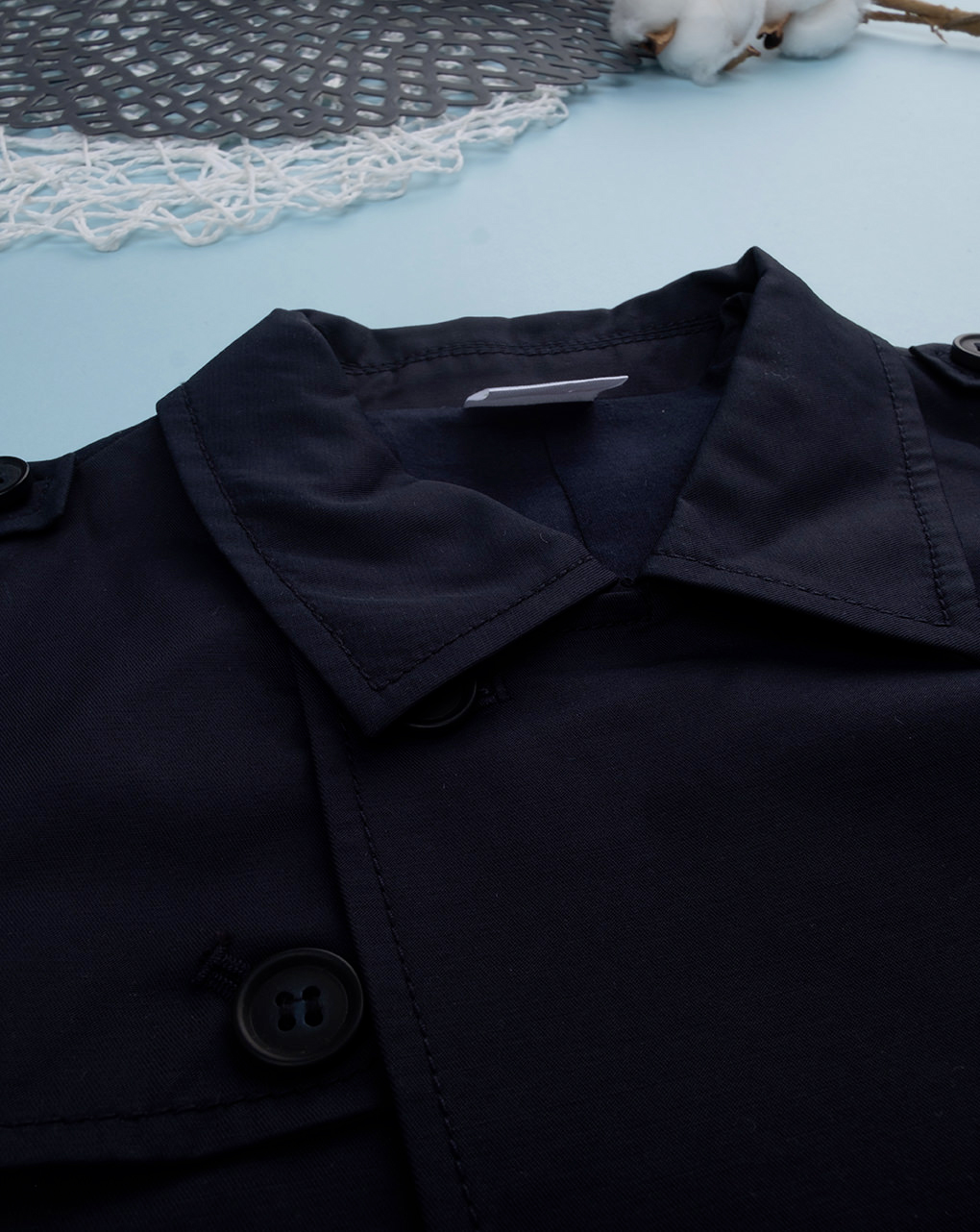 παιδικό trench coat μπλε για αγόρι - Prénatal