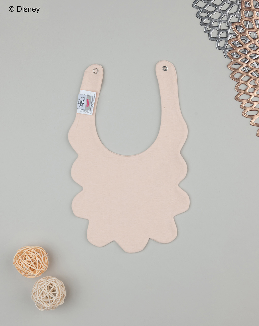 βρεφική σαλιάρα σομόν winnie για κορίτσι - Prénatal