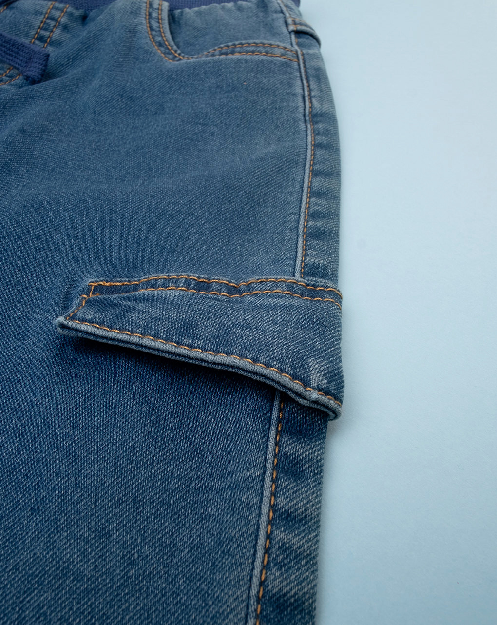 παιδικό τζιν παντελόνι μπλε για αγόρι - Prénatal