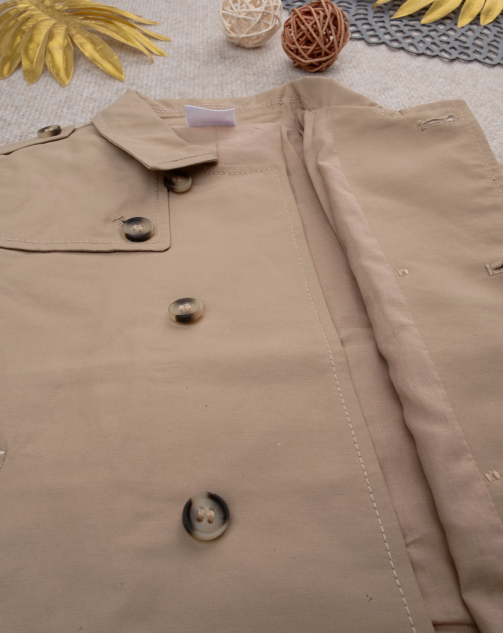 βρεφικό trench coat μπεζ για αγόρι - Prénatal