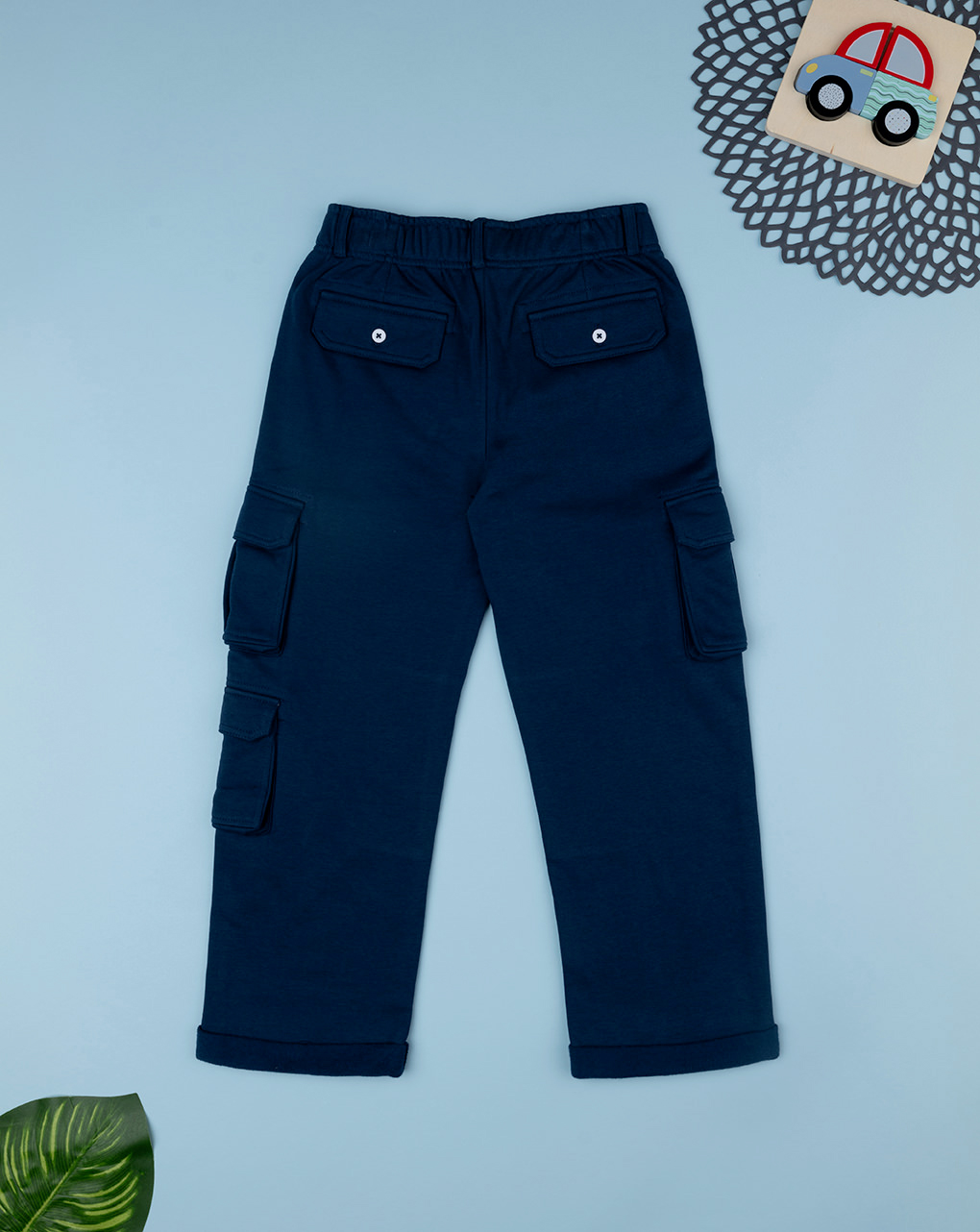 παιδικό παντελόνι μπλε cargo για αγόρι - Prénatal