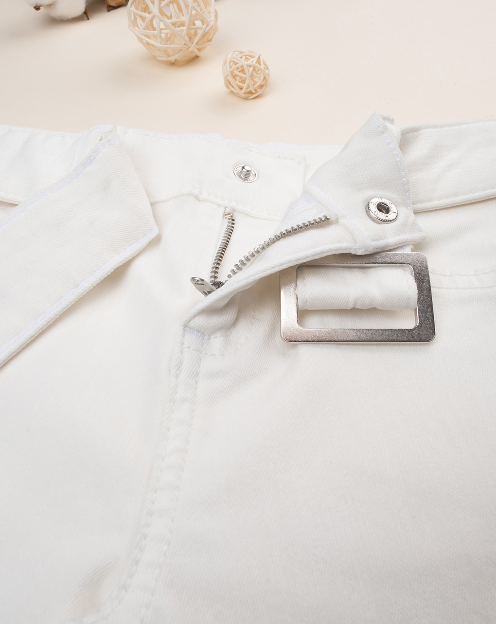 παιδικό παντελόνι καμπάνα λευκό για κορίτσι - Prénatal