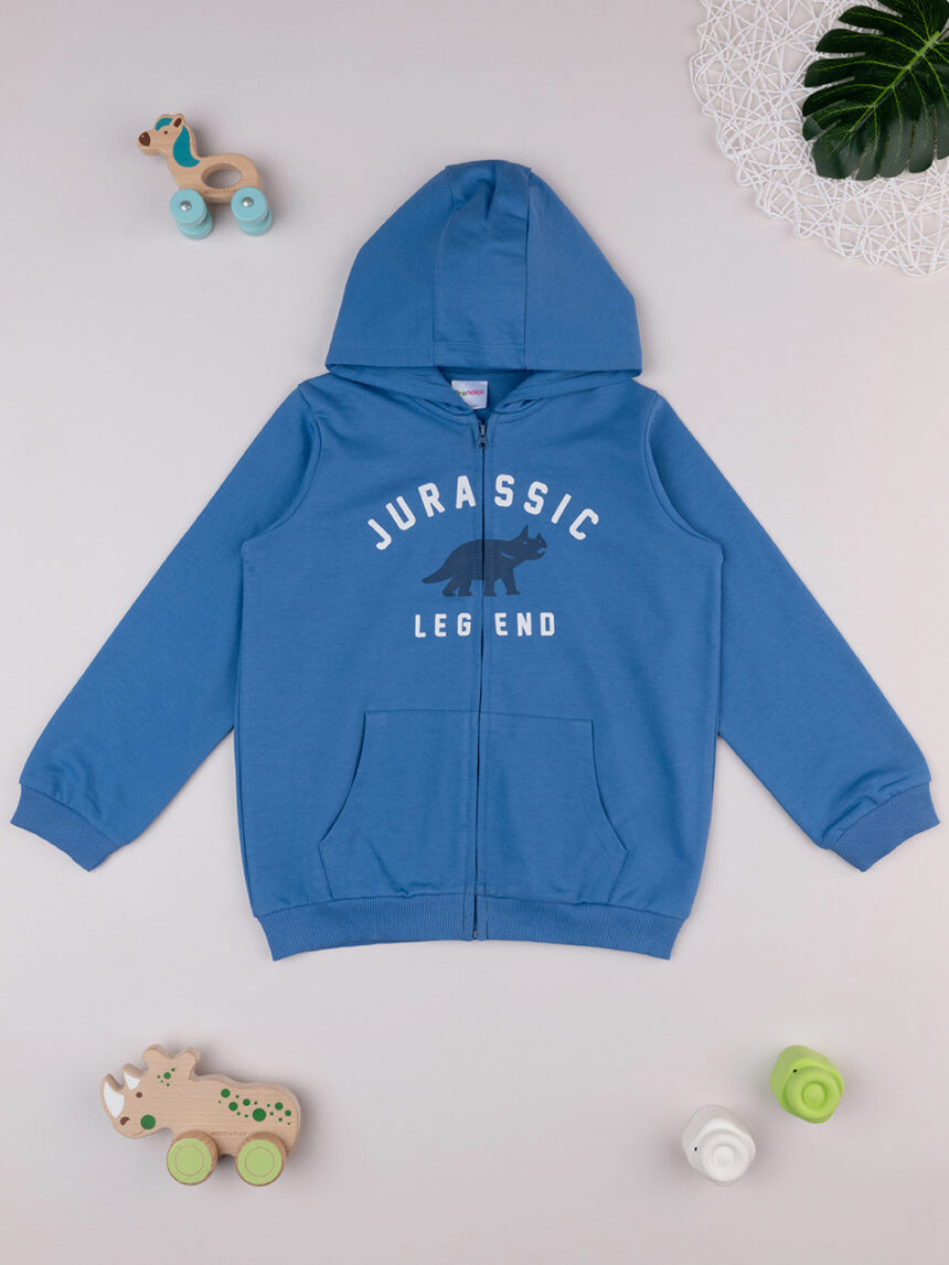 παιδική ζακέτα φούτερ μπλε jurassic legend για αγόρι - Prénatal