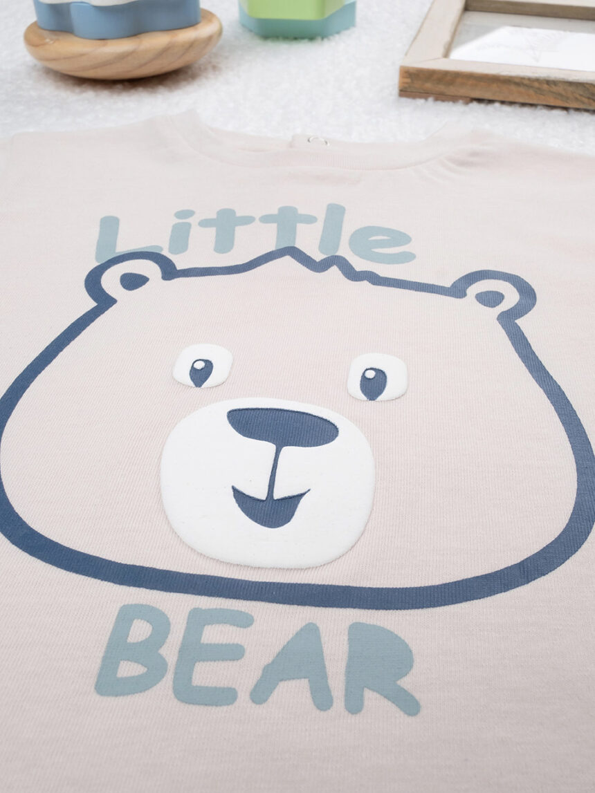 βρεφική μπλούζα μπεζ bear για αγόρι - Prénatal