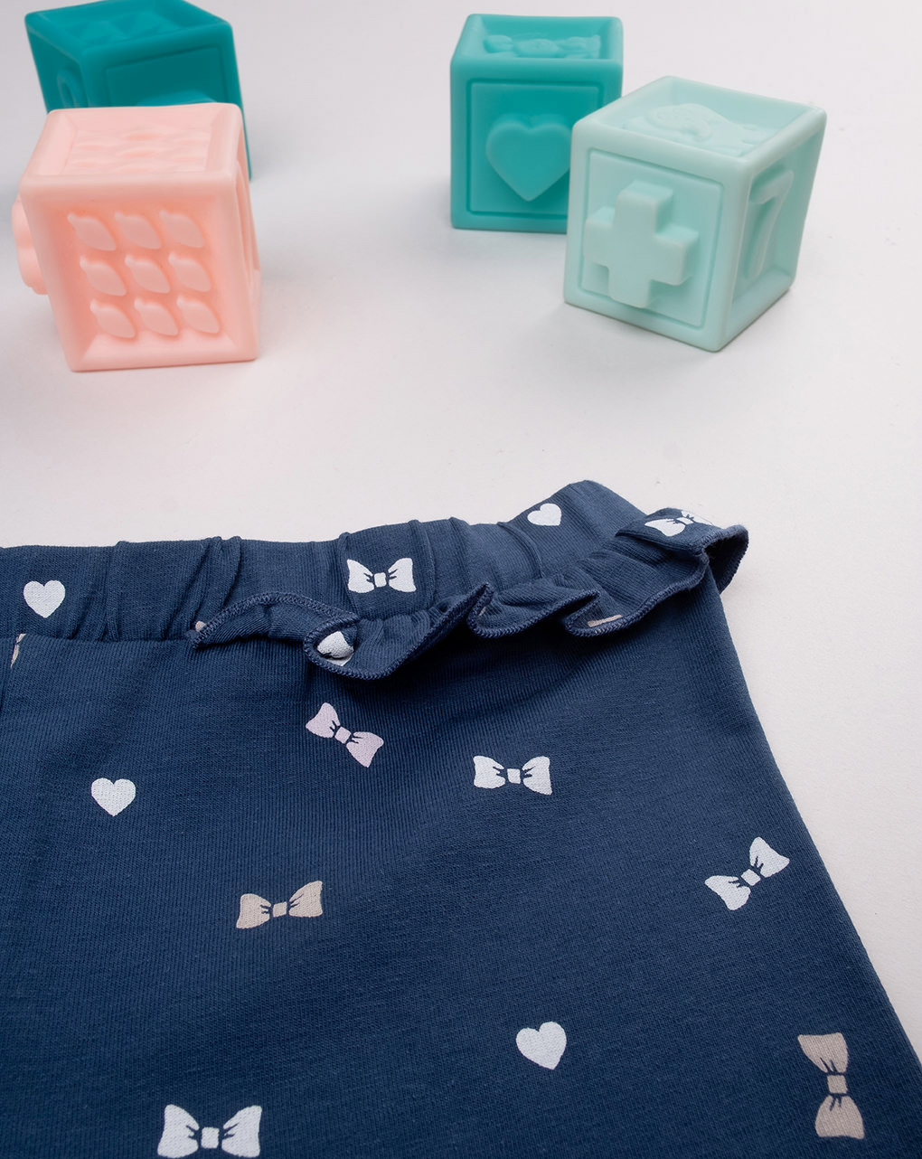 παιδικό κολάν μπλε με φιογκάκια για κορίτσι - Prénatal