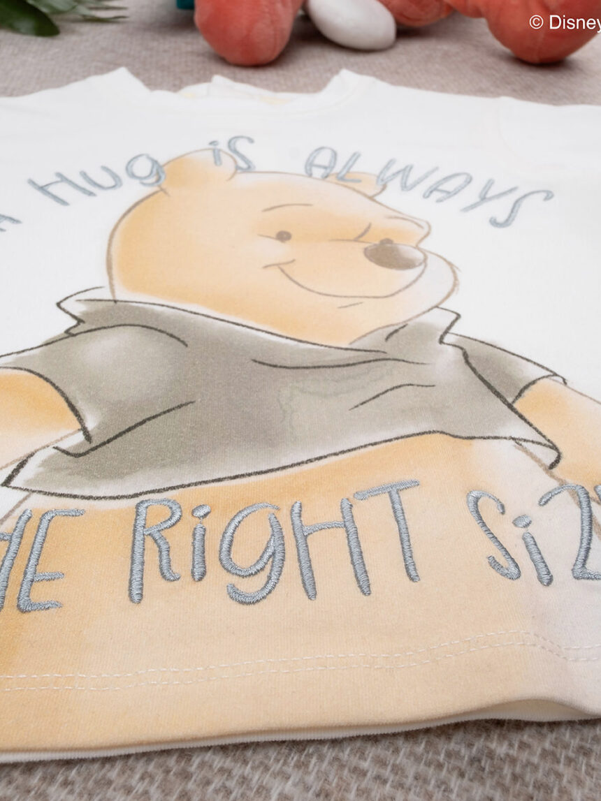 βρεφική μπλούζα λευκή winnie the pooh για αγόρι - Prénatal