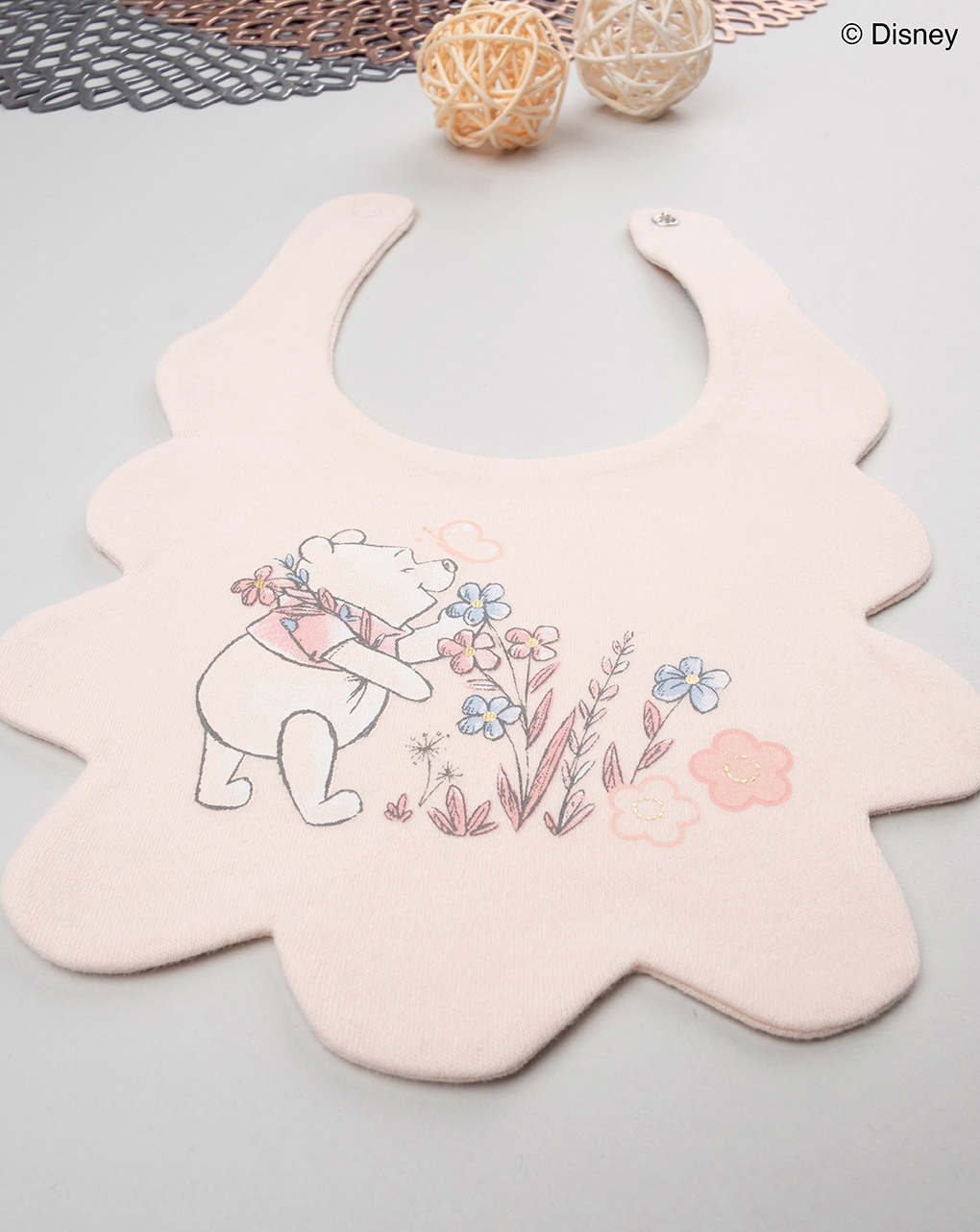 βρεφική σαλιάρα σομόν winnie για κορίτσι - Prénatal