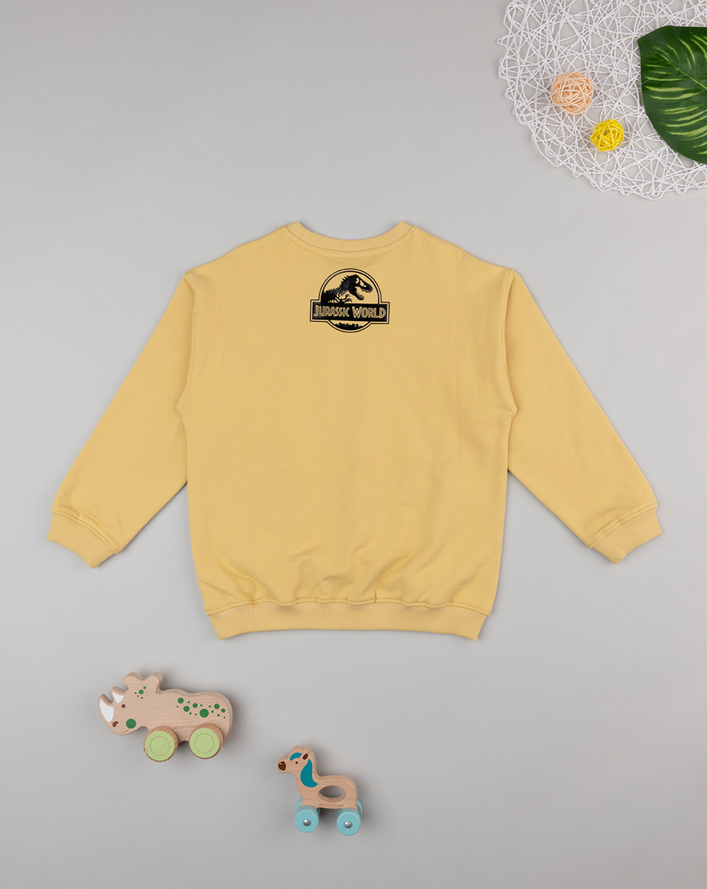 παιδική μπλούζα φούτερ κίτρινη let's explore για αγόρι - Prénatal