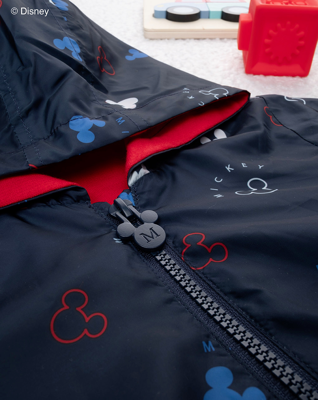 βρεφικό αντιανεμικό μπουφάν μπλε mickey για αγόρι - Prénatal