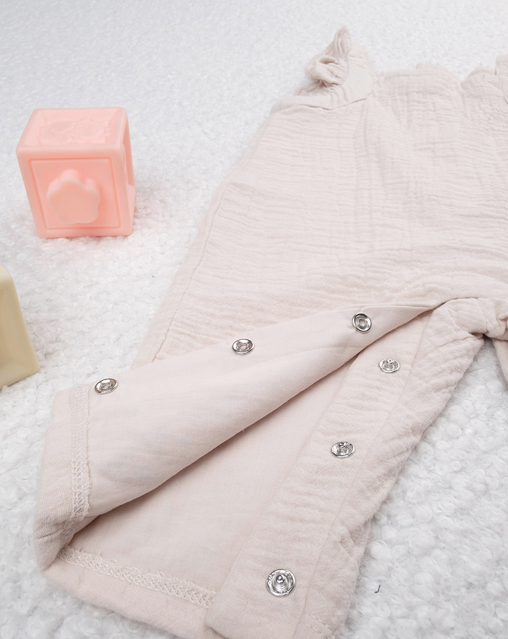 βρεφική σαλοπέτα μπεζ φλοράλ για κορίτσι - Prénatal