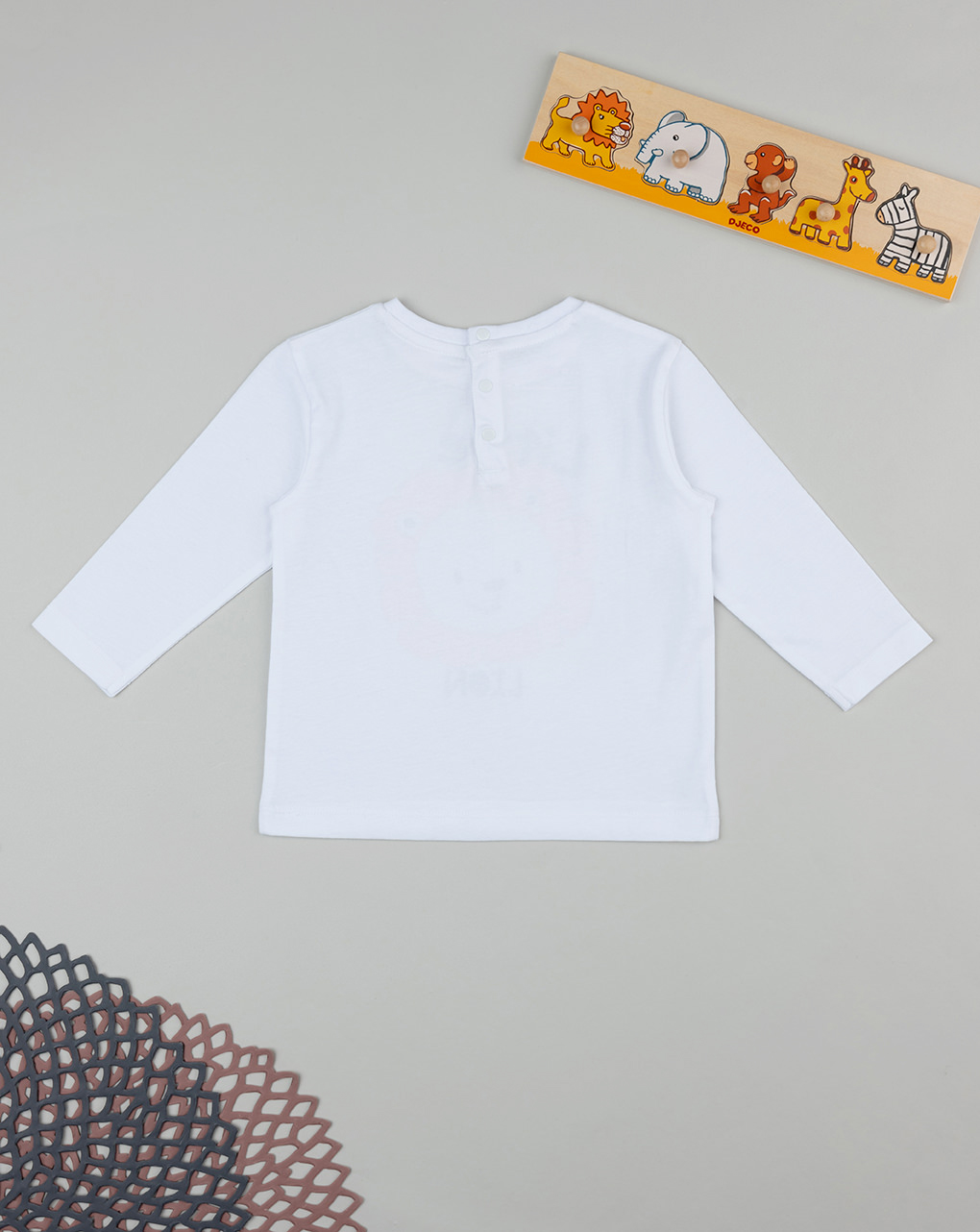 βρεφική μπλούζα λευκή lion για αγόρι - Prénatal