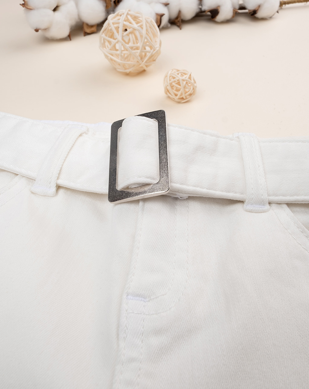 παιδικό παντελόνι καμπάνα λευκό για κορίτσι - Prénatal