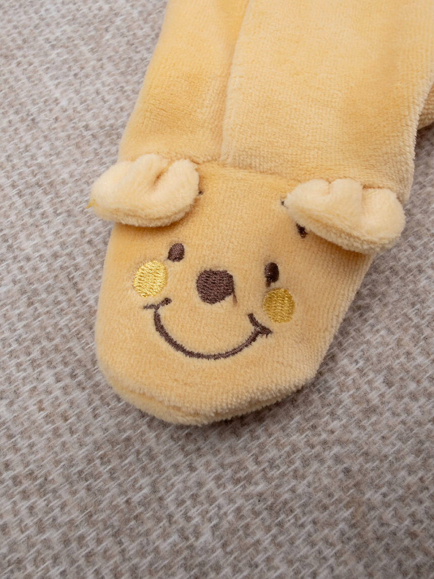 βρεφικό φορμάκι σενίλ κίτρινο winnie για αγόρι - Prénatal