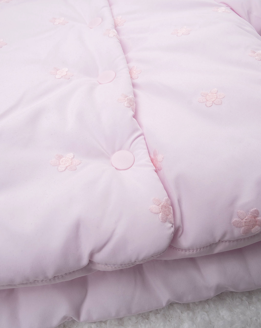 βρεφικό μπουφάν ροζ φλοράλ για κορίτσι - Prénatal