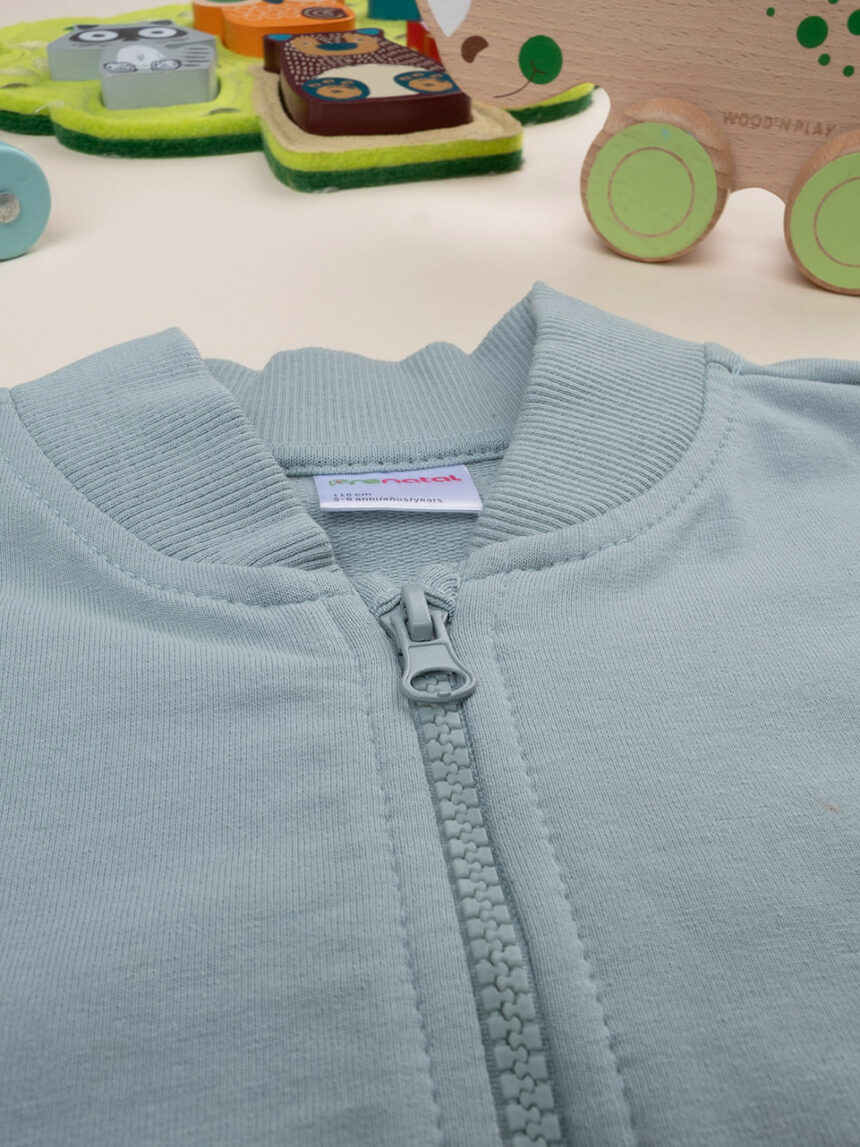 παιδική ζακέτα φούτερ πράσινη t-rex για αγόρι - Prénatal