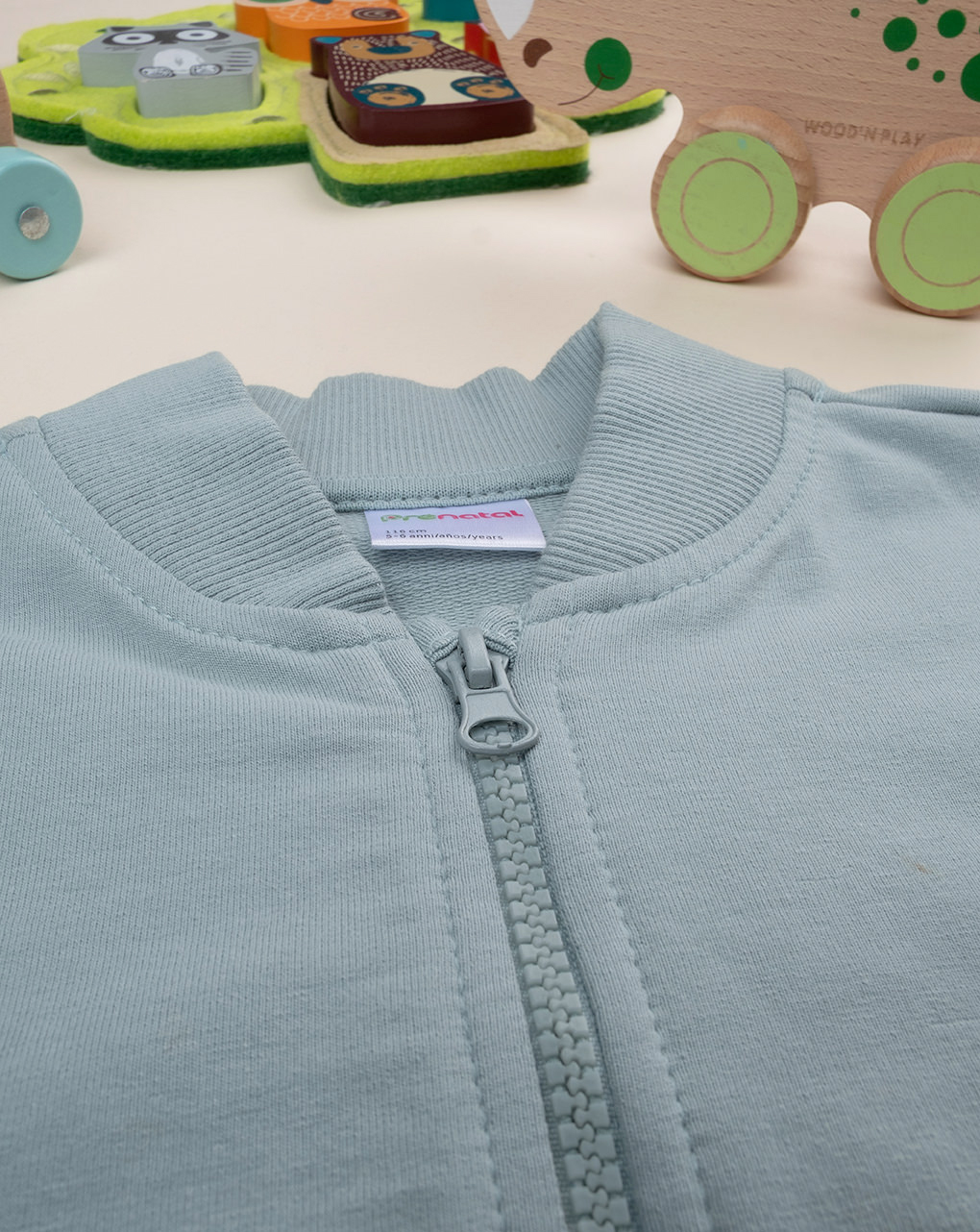 παιδική ζακέτα φούτερ πράσινη t-rex για αγόρι - Prénatal