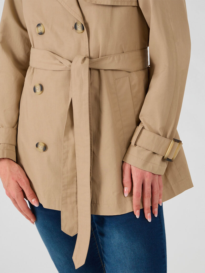 γυναικείο trench coat εγκυμοσύνης καφέ - Prénatal