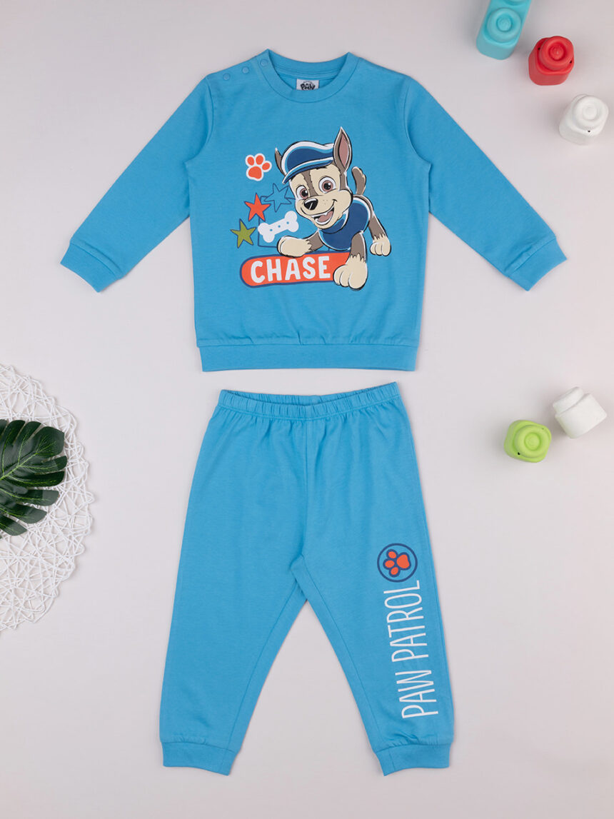 βρεφική πιτζάμα γαλάζια paw patrol για αγόρι - Prénatal
