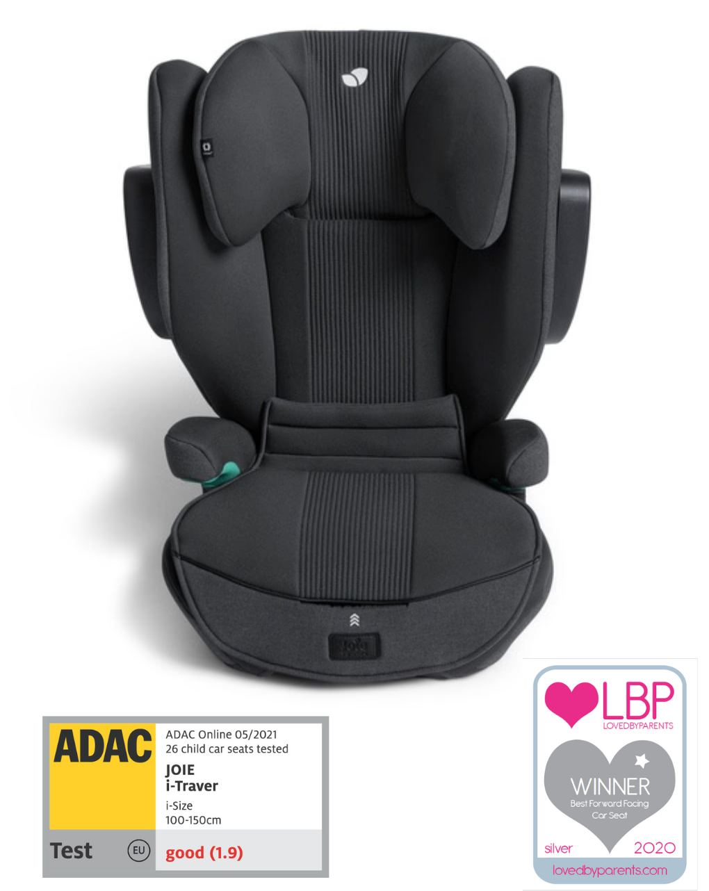 Joie κάθισμα αυτοκινήτου i-traver signature (100-150cm) ebony c1903baebn000 - Joie