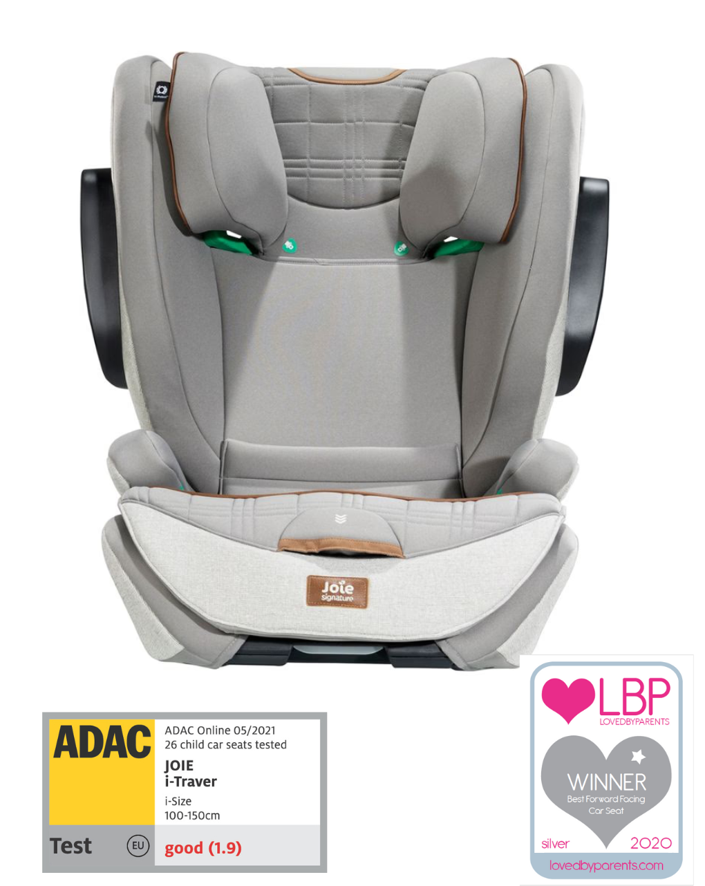 Joie κάθισμα αυτοκινήτου i-traver (100-150cm) oyster c1903aboys000 - Joie