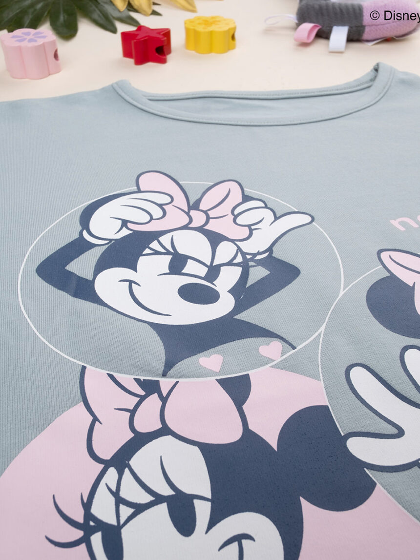παιδική μπλούζα γκριζοπράσινο minnie για κορίτσι - Prénatal