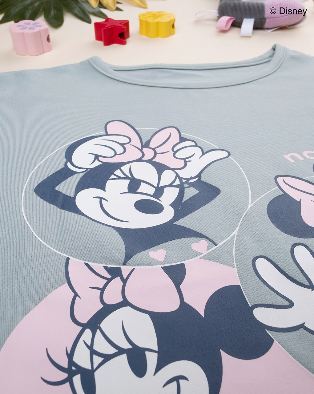 παιδική μπλούζα γκριζοπράσινο minnie για κορίτσι - Prénatal