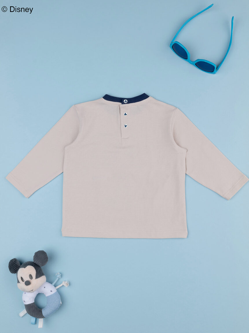 βρεφική μπλούζα μπεζ mickey για αγόρι - Prénatal