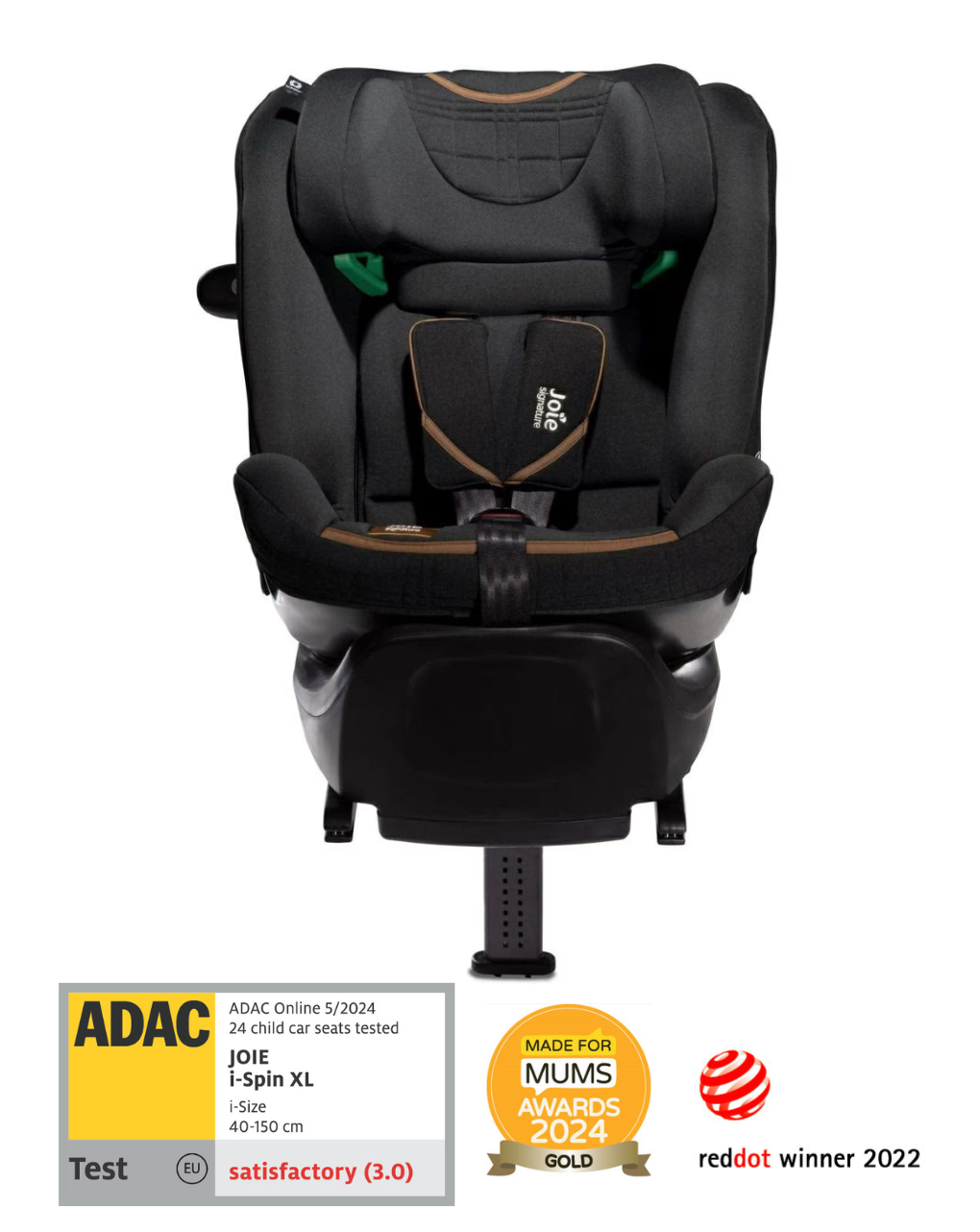 Joie κάθισμα αυτοκινήτου i-spin xl (40-150cm) eclipse c2205aaecl000 - Joie