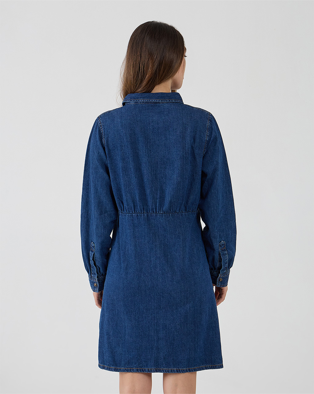 γυναικείο τζιν φόρεμα εγκυμοσύνης/θηλασμού μπλε - Prénatal