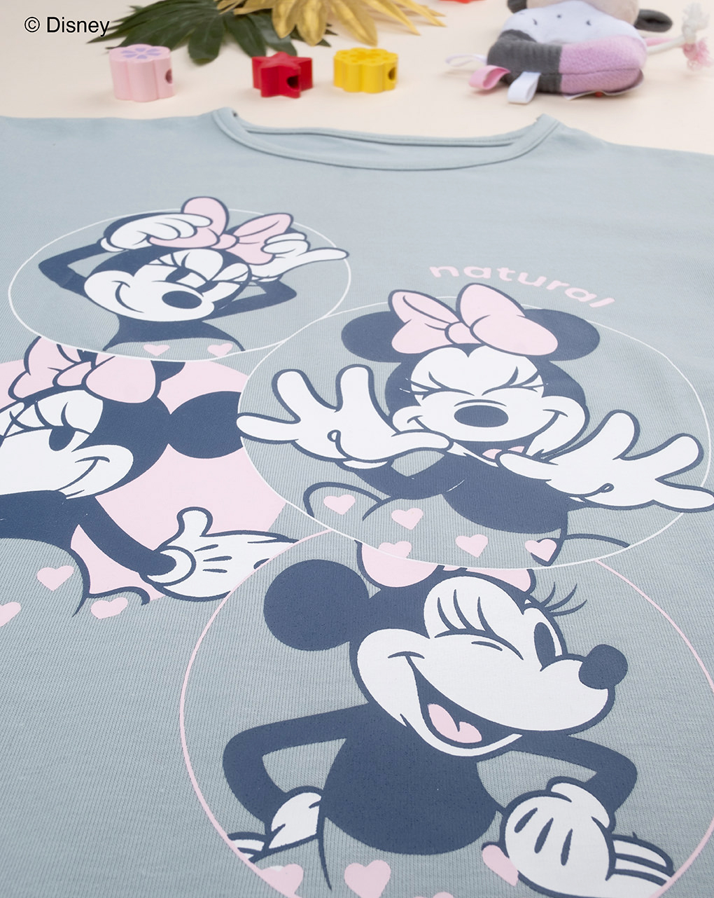 παιδική μπλούζα γκριζοπράσινο minnie για κορίτσι - Prénatal