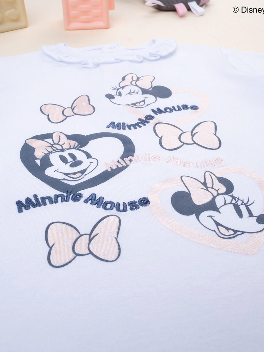 βρεφική μπλούζα λευκή minnie για κορίτσι - Prénatal