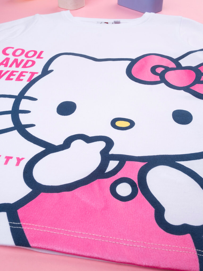 παιδική μπλούζα λευκή hello kitty για κορίτσι - Prénatal