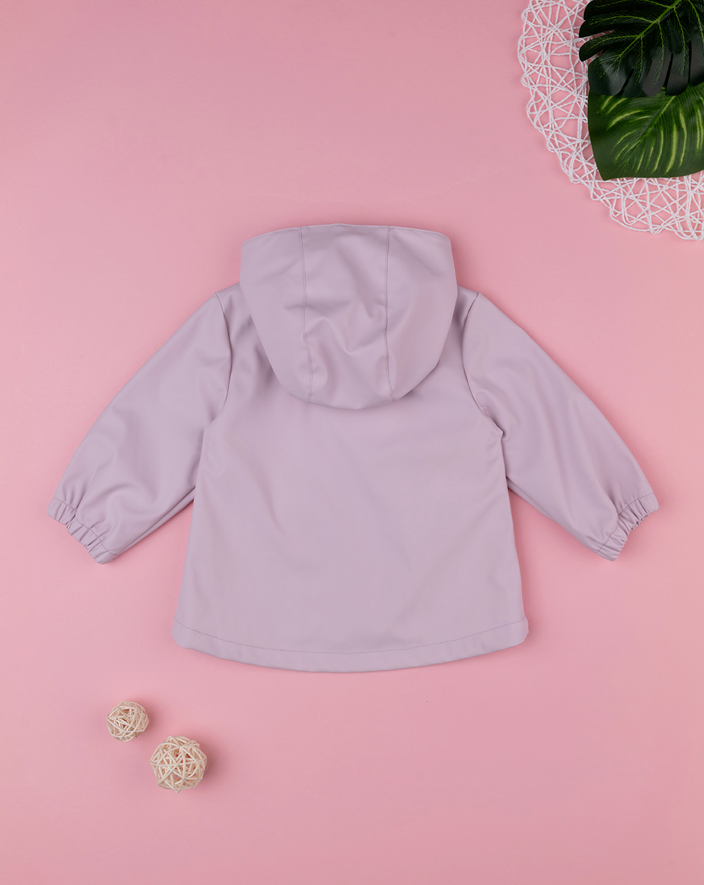 βρεφικό μπουφάν ροζ κερωμένο για κορίτσι - Prénatal