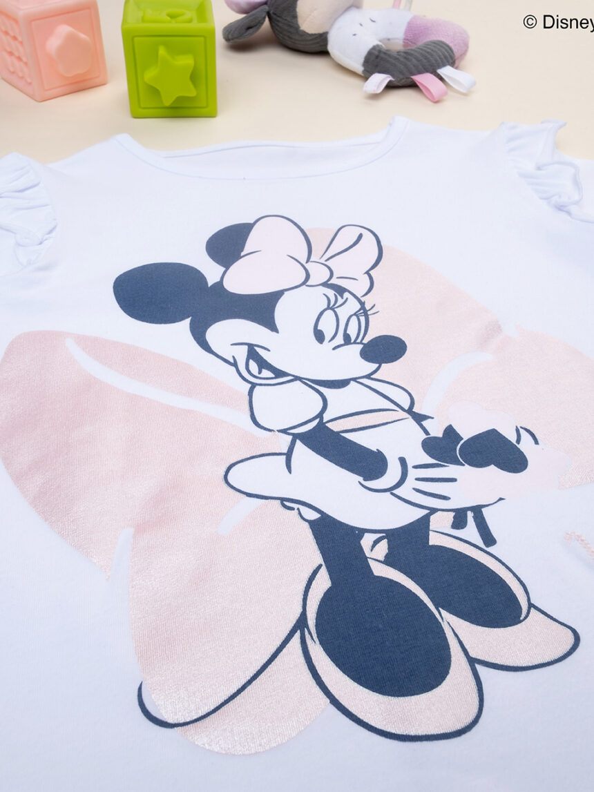 παιδική μπλούζα λευκή minnie για κορίτσι - Prénatal