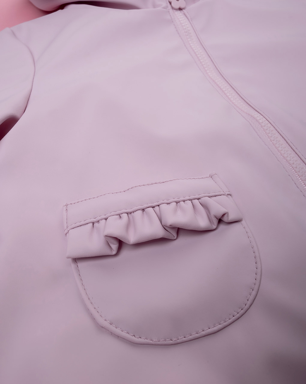 βρεφικό μπουφάν ροζ κερωμένο για κορίτσι - Prénatal