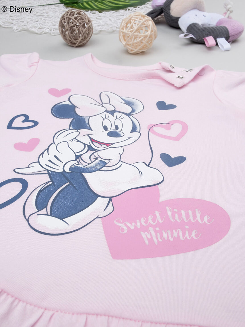 βρεφική πιτζάμα ροζ minnie για κορίτσι - Prénatal