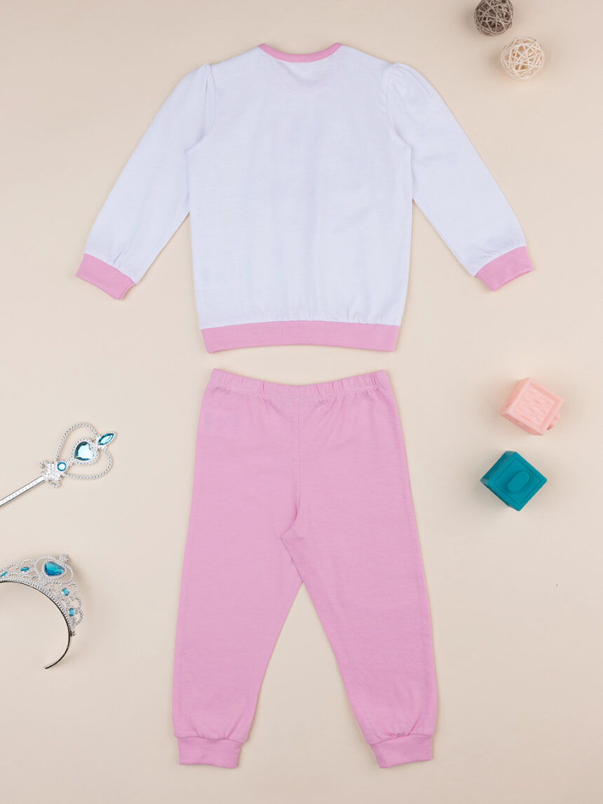 βρεφική πιτζάμα λευκή/ροζ μονόκερος για κορίτσι - Prénatal