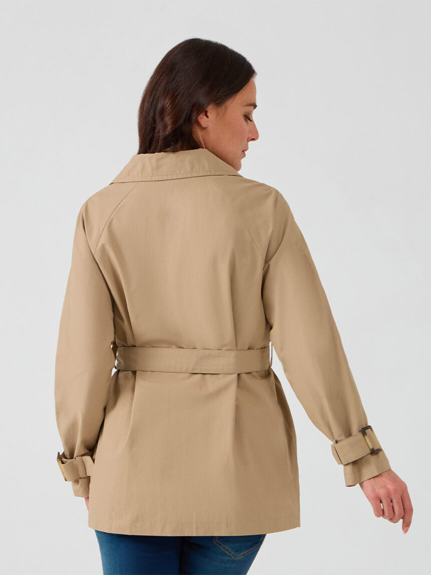 γυναικείο trench coat εγκυμοσύνης καφέ - Prénatal