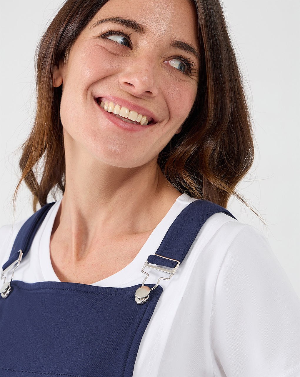 γυναικείο σετ σαλοπέτα και t-shirt εγκυμοσύνης/θηλασμού μπλε - Prénatal