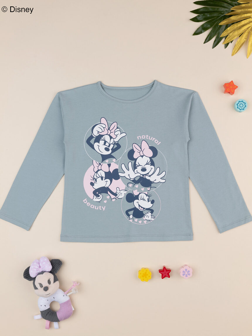 παιδική μπλούζα γκριζοπράσινο minnie για κορίτσι - Prénatal