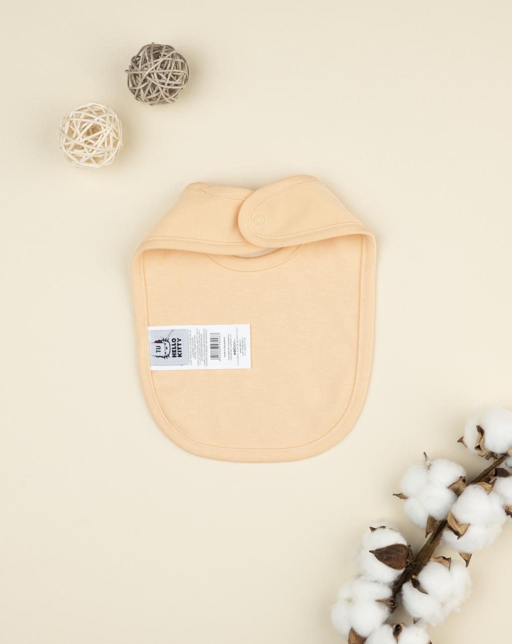 βρεφική σαλιάρα πορτοκαλί hello kitty για κορίτσι - Prénatal