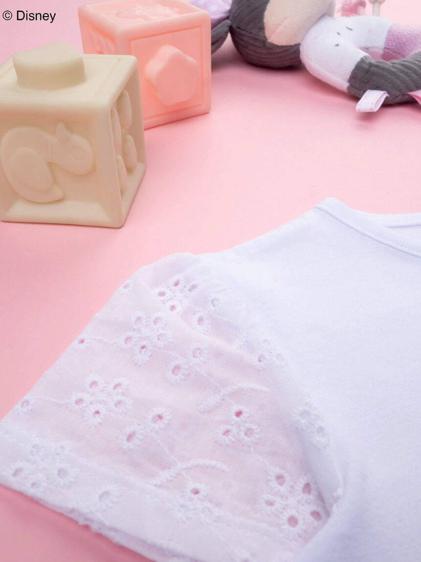 παιδικό t-shirt λευκό minnie για κορίτσι - Prénatal