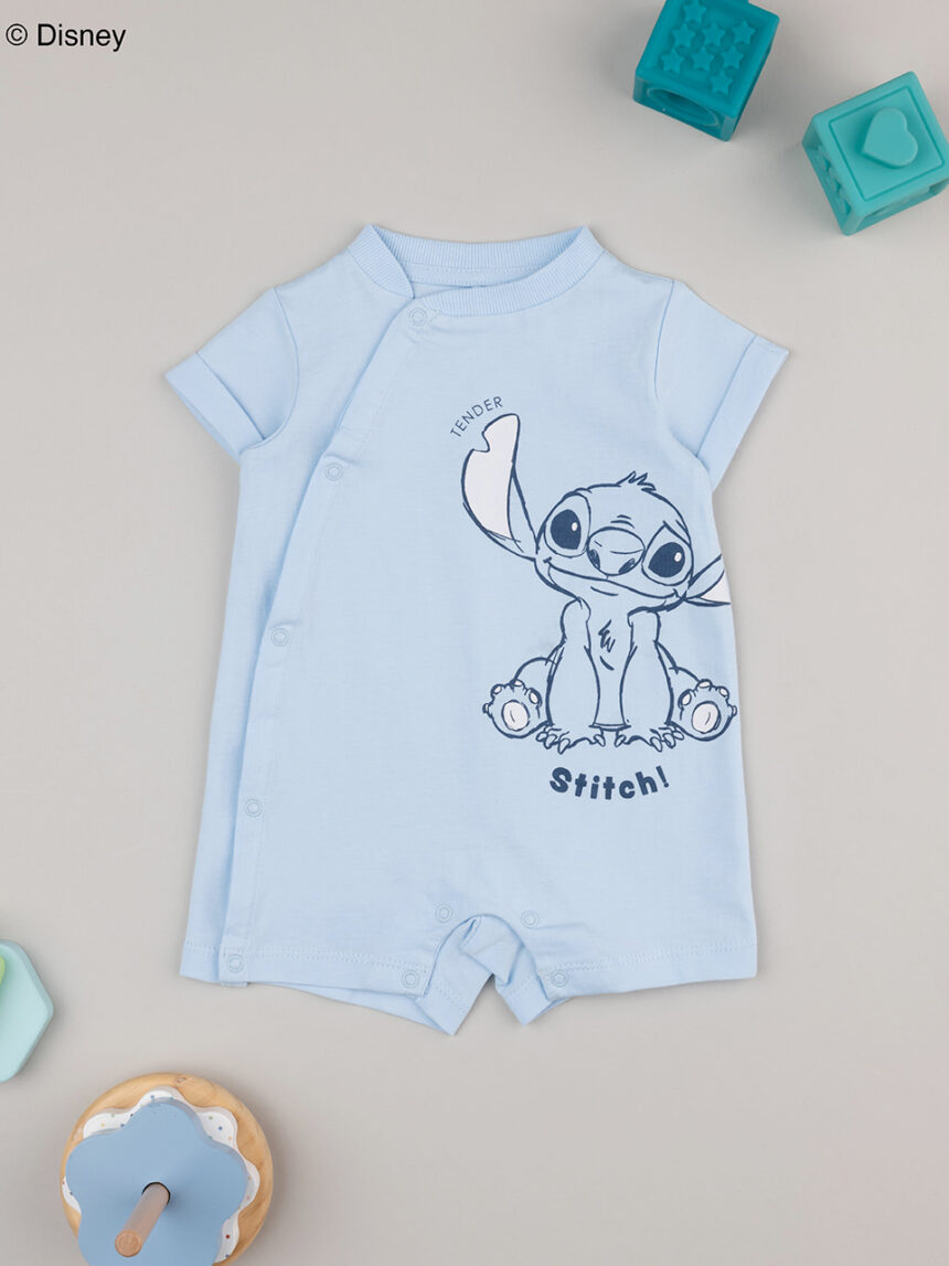 βρεφικό φορμάκι γαλάζιο με τον stitch για αγόρι - Prénatal