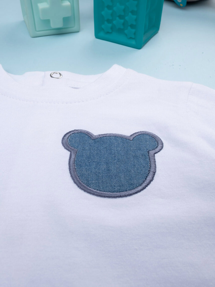 βρεφικό σετ t-shirt και σορτσάκι denim για αγόρι - Prénatal