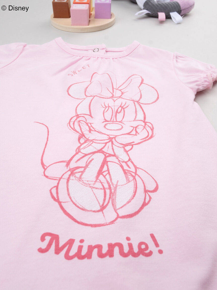βρεφικό φορμάκι ροζ με τη minnie για κορίτσι - Prénatal
