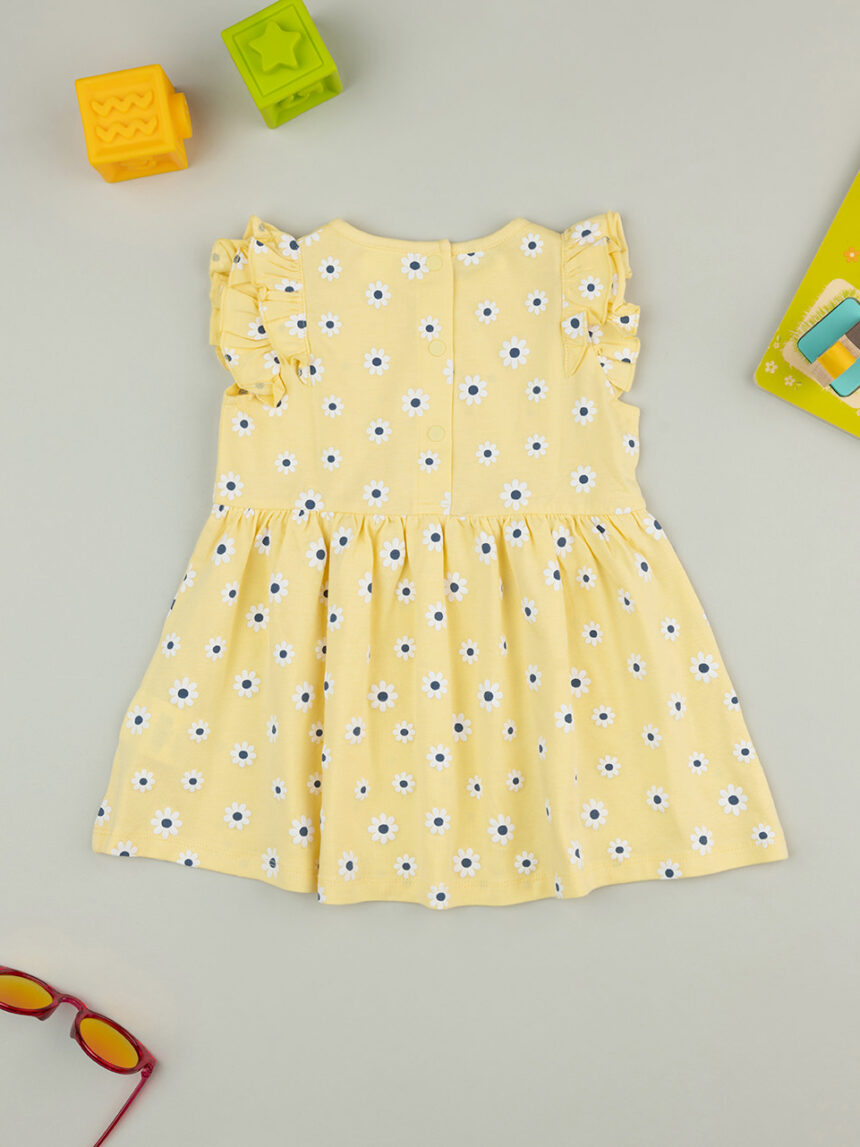 βρεφικό φόρεμα κίτρινο με μαργαρίτες για κορίτσι - Prénatal