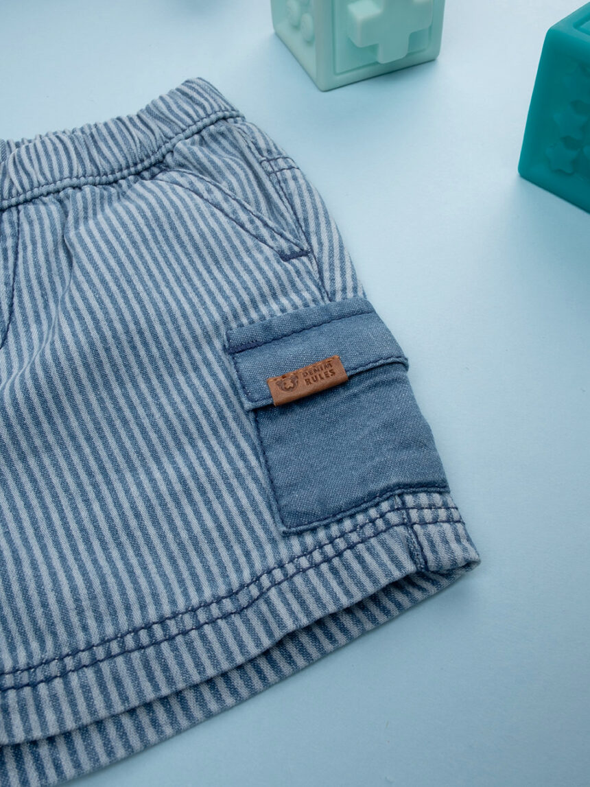 βρεφικό σετ t-shirt και σορτσάκι denim για αγόρι - Prénatal