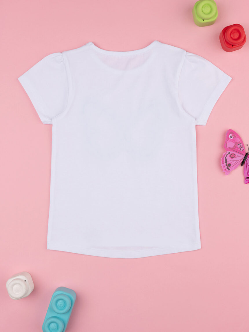 παιδικό t-shirt λευκό με πεταλούδα για κορίτσι - Prénatal