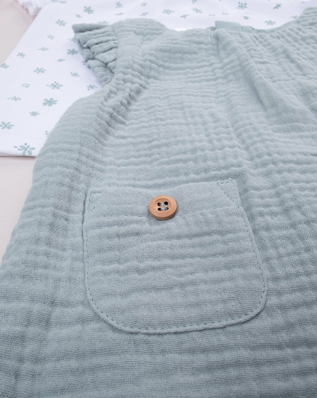 βρεφικό σετ t-shirt και σαλοπέτα μουσελίνα για κορίτσι - Prénatal