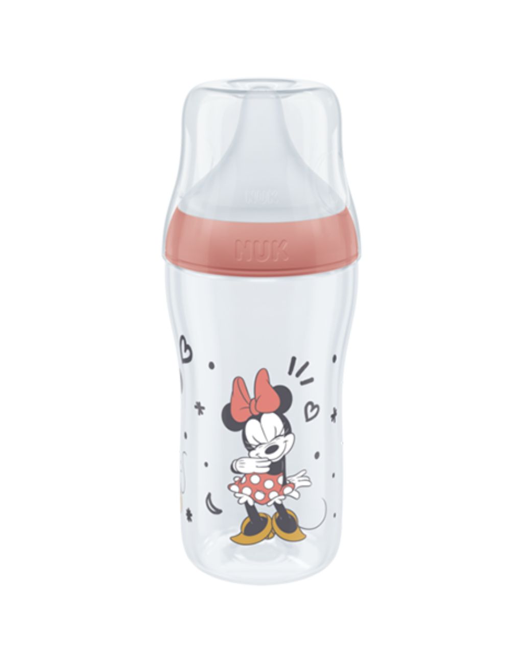 Nuk perfect match πλαστικό μπιμπερό με μαλακή θηλή σιλικόνης 3m+ 260ml disney minnie 10216306 - Nuk